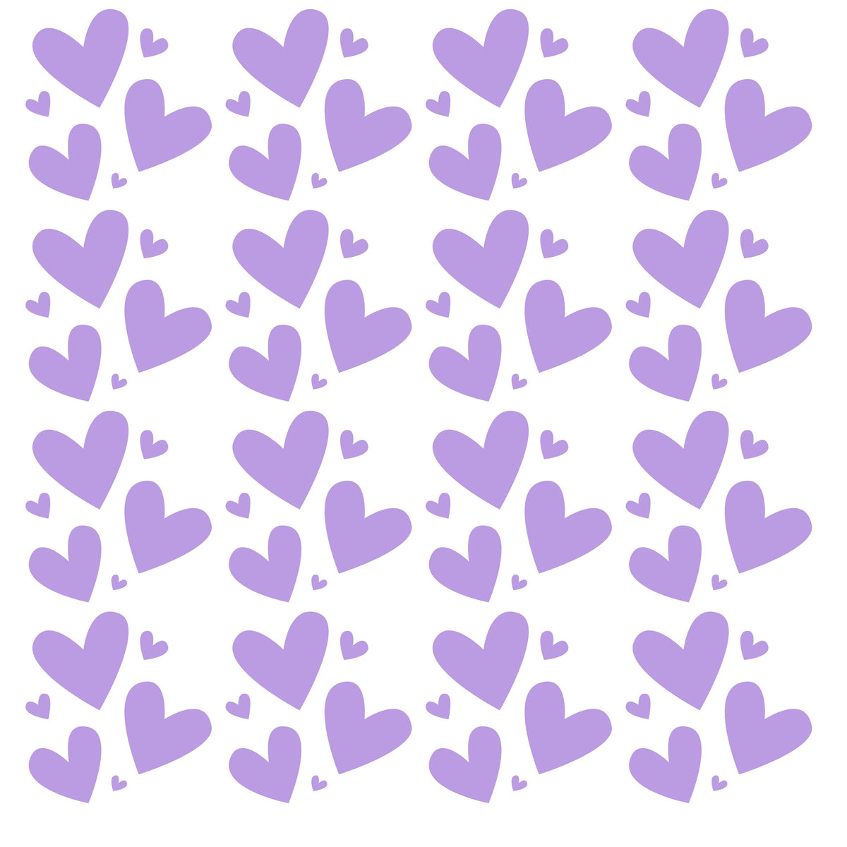 Hearts in multiple sizes UV DTF Decal sheets- multiple color options
