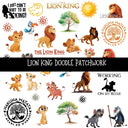 Lion King Doodle Patchwork Set
