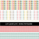 Live Laugh Love Doodle Patchwork Set
