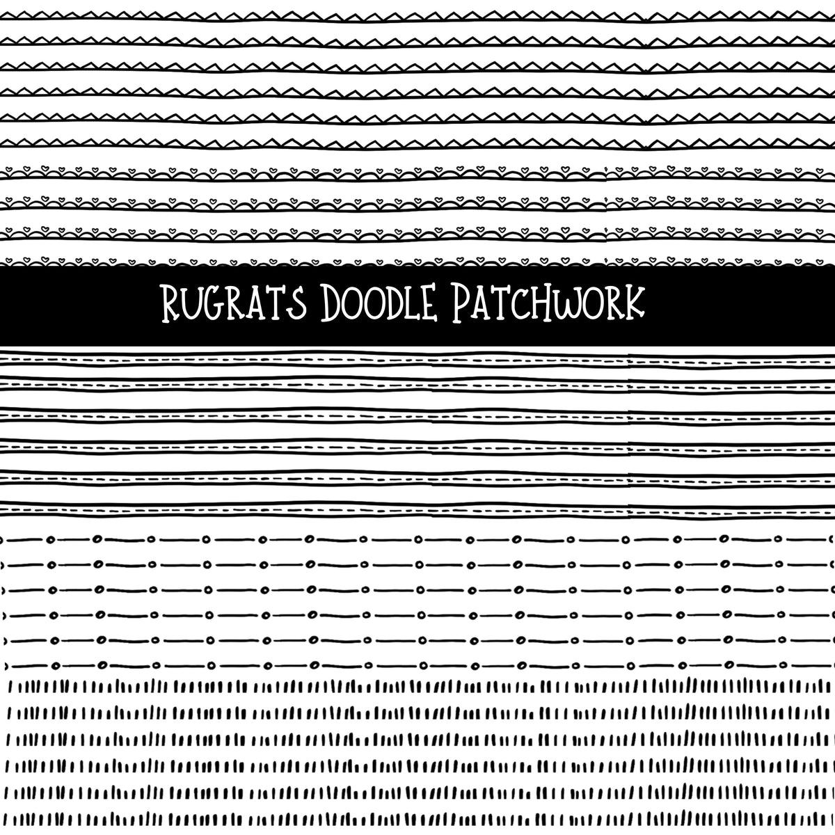 Rugrats Doodle Patchwork Set
