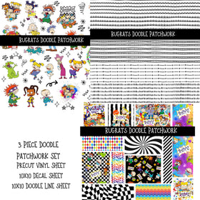 Rugrats Doodle Patchwork Set