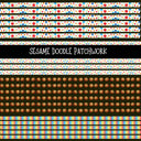Sesame Doodle Patchwork Set