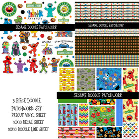Sesame Doodle Patchwork Set