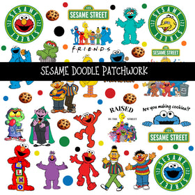 Sesame Doodle Patchwork Set