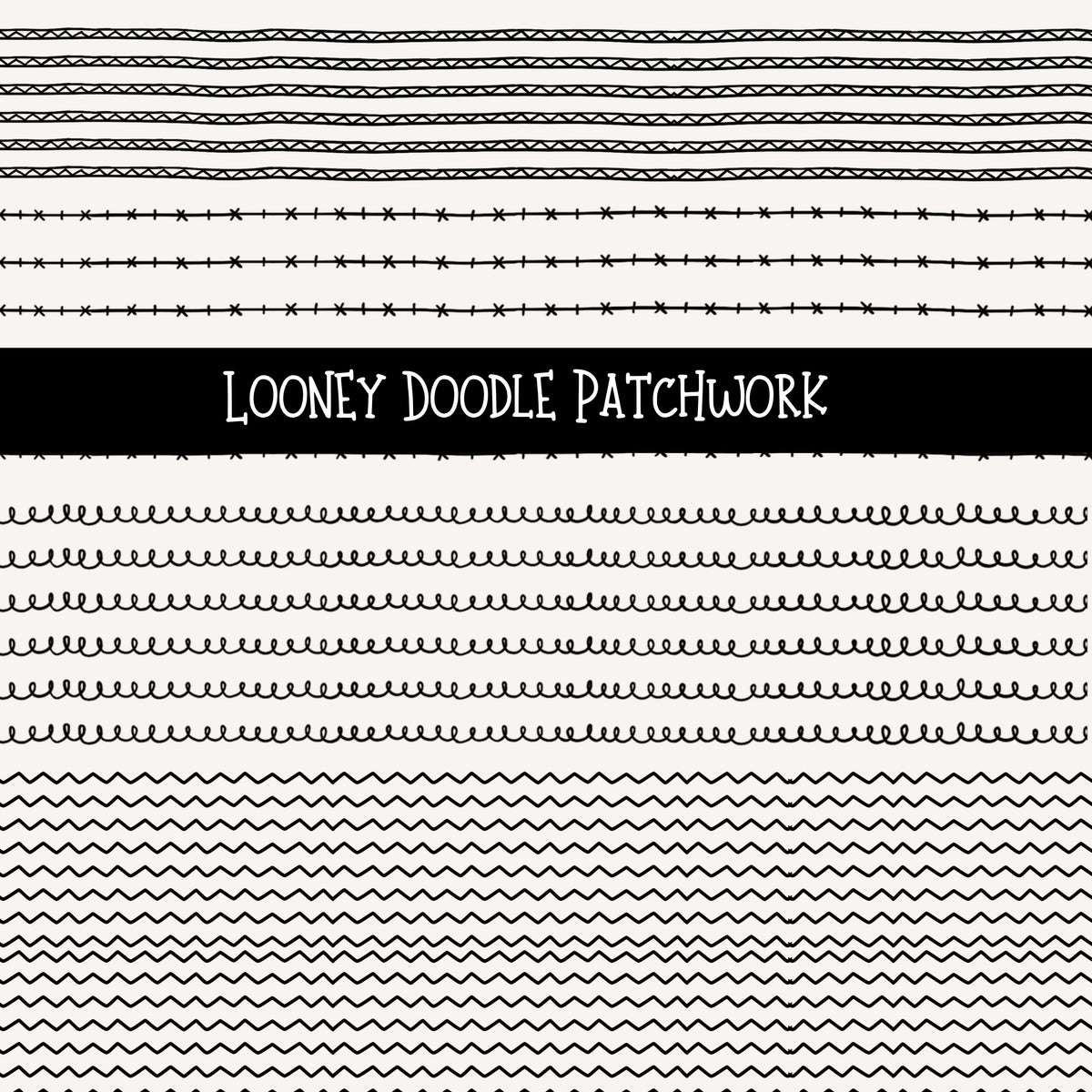 Looney Doodle Patchwork Set