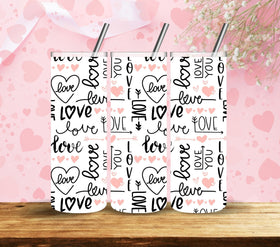 Love Vinyl Tumbler Wraps