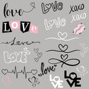 Love UV DTF Decal accent Sheet 10x10