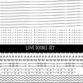 Love Doodle Patchwork Set