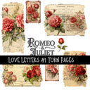 Love Letters Torn Pages UV DTF Decal sheets 5 designs available