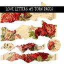 Love Letters Torn Pages UV DTF Decal sheets 5 designs available