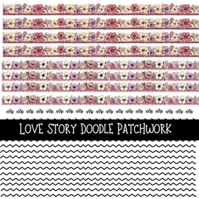 Love Story Doodle Patchwork Set
