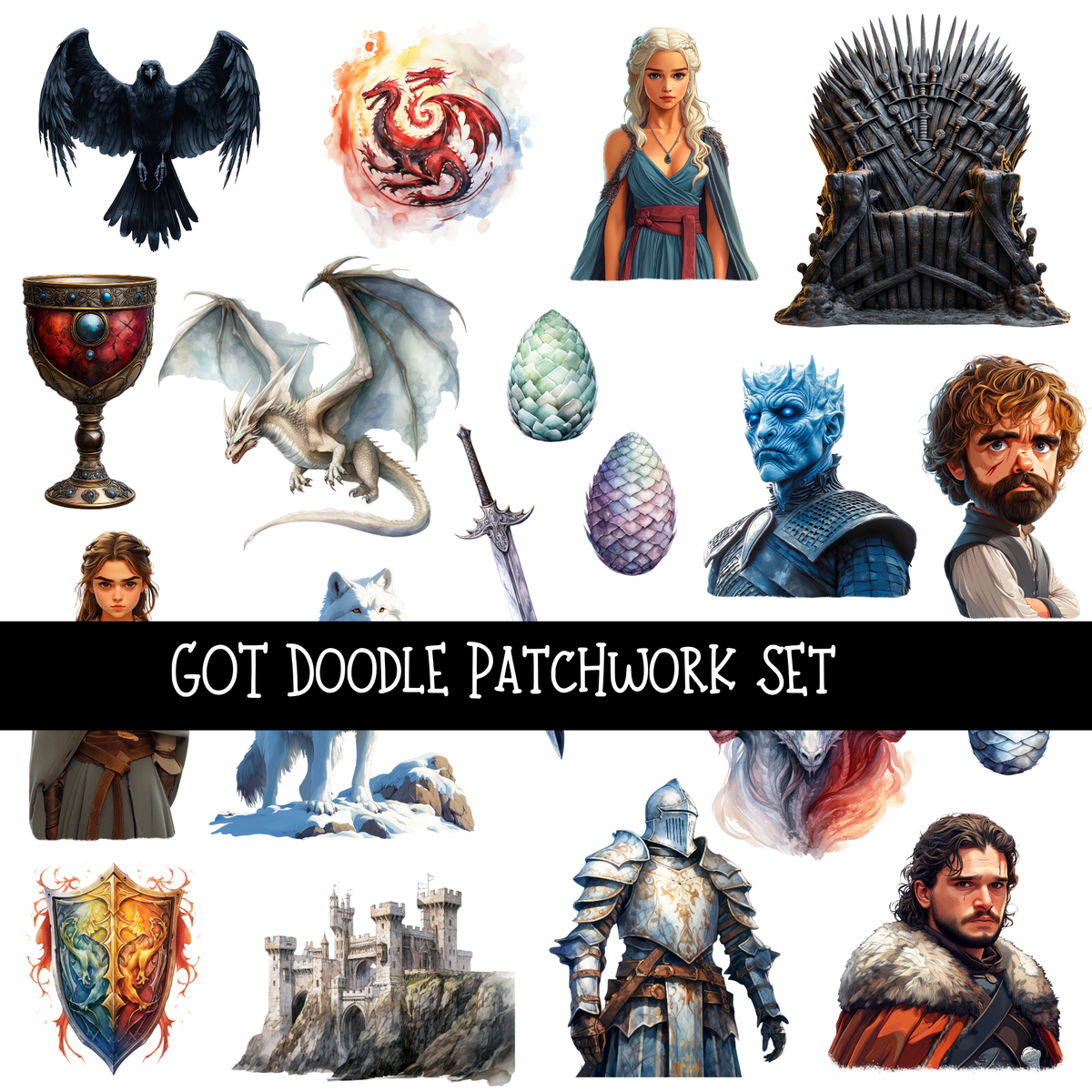 GOT Doodle Patchwork Set