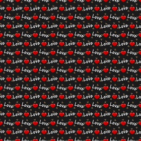 Love Heart Print - Adhesive Vinyl