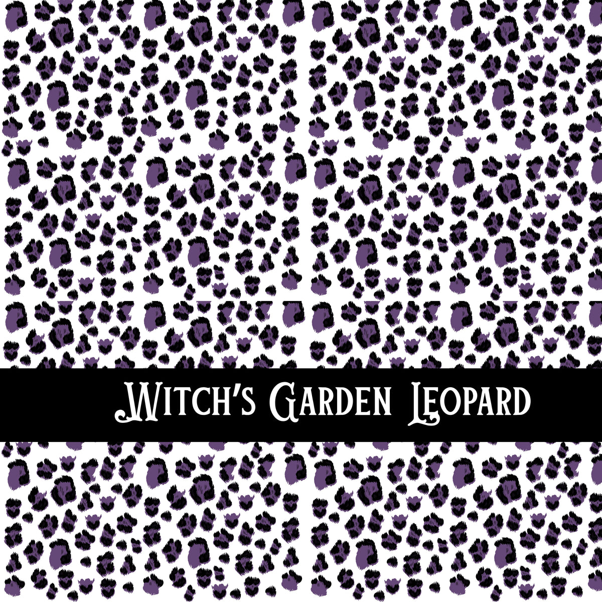Witch's Garden Leopard UV DTF Decal sheet