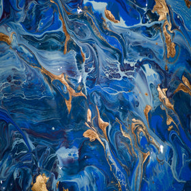 Luxurious Blue Marble - Adhesive Vinyl