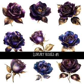 Luxury Roses - UV DTF Decal sheets