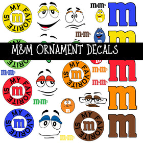 M&M Ornament UV DTF Decal sheets