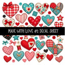 Made with love UV DTF Decal sheets 11 Designs available