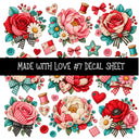 Made with love UV DTF Decal sheets 11 Designs available
