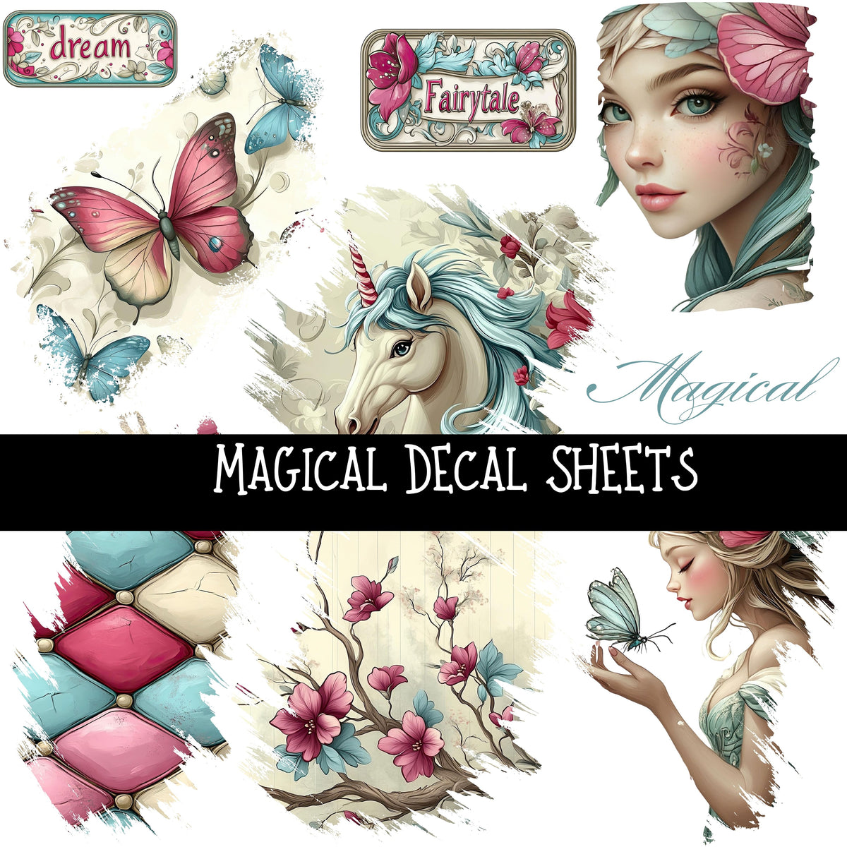Magical UV DTF Decal sheets