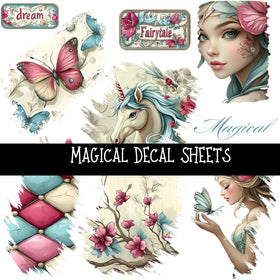 Magical UV DTF Decal sheets