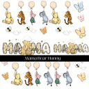 Mama Bear Hunny UV DTF Decal Sheet