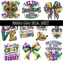 Mardis Gras UV DTF Decal sheets