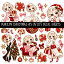 Marilyn Christmas UV DTF Decal sheets 10 Designs available
