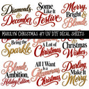 Marilyn Christmas UV DTF Decal sheets 10 Designs available