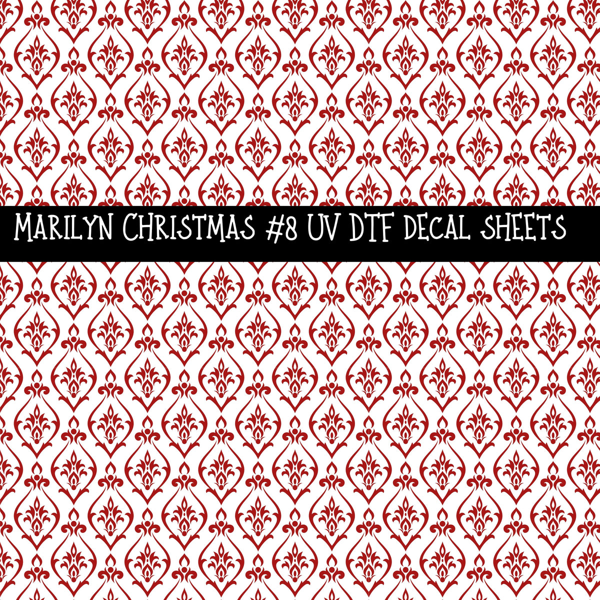 Marilyn Christmas UV DTF Decal sheets 10 Designs available