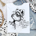 Maybe Christmas Sketch Black DTF Transfers