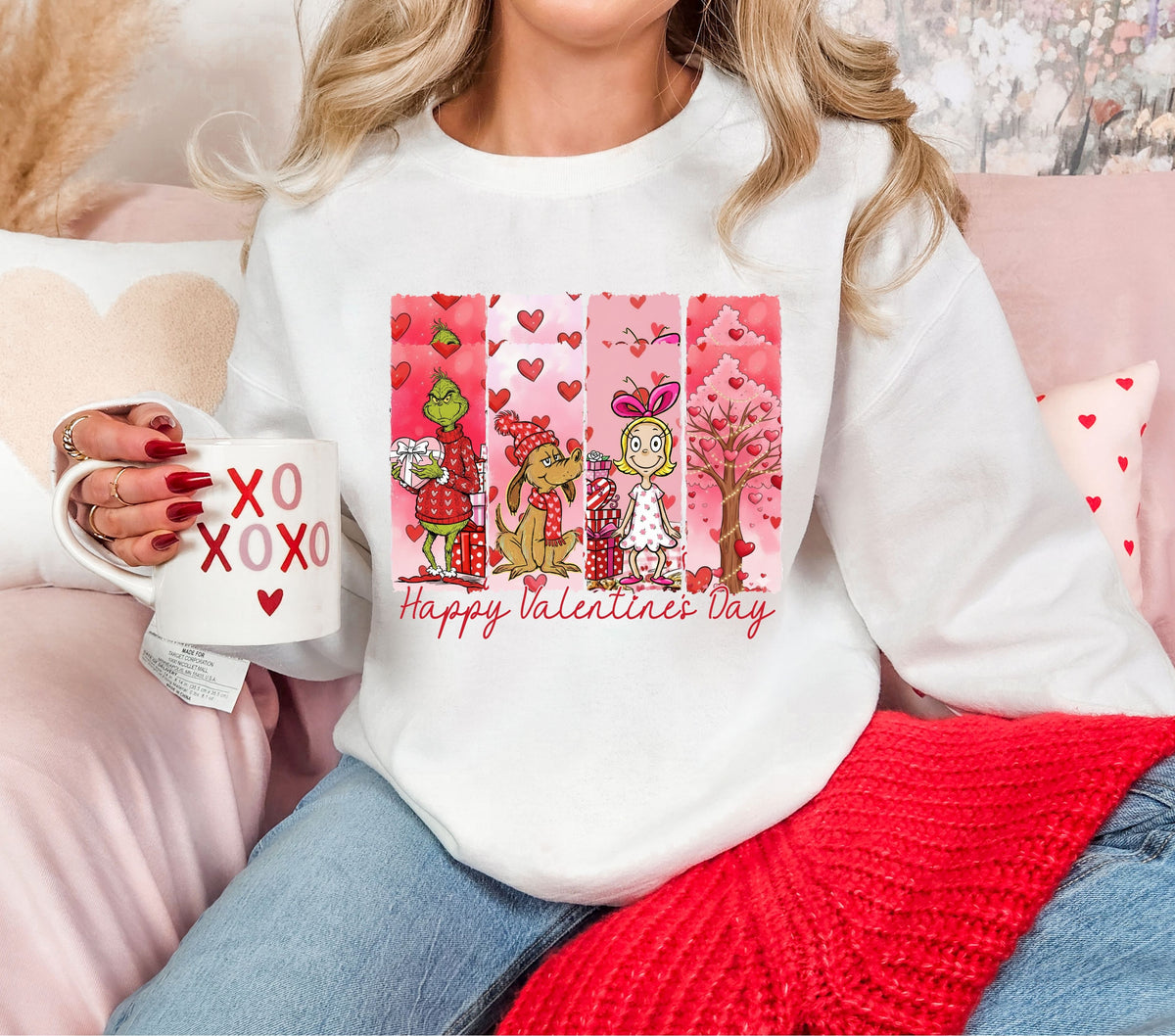 Happy Valentine Grinch DTF Transfers