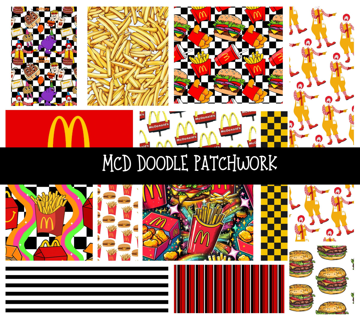 McD's Doodle Patchwork Set