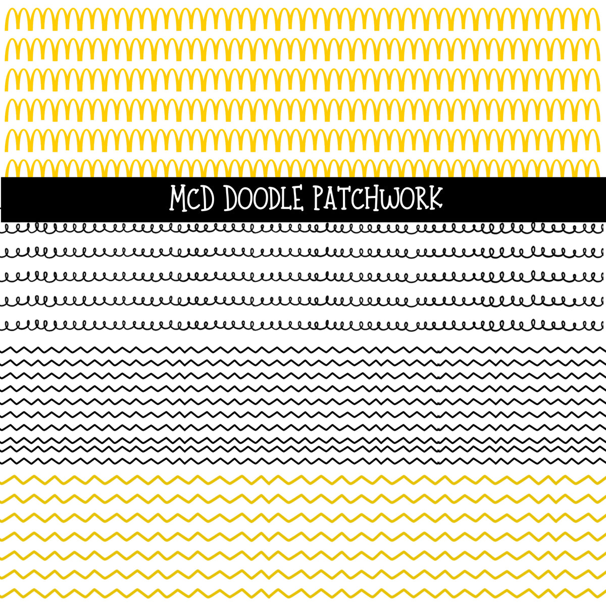 McD's Doodle Patchwork Set