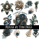 Medusa Torn Pages UV DTF Decal sheets 3 designs available