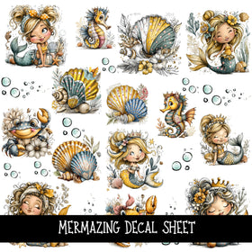 Mermazing UV DTF Decal sheets