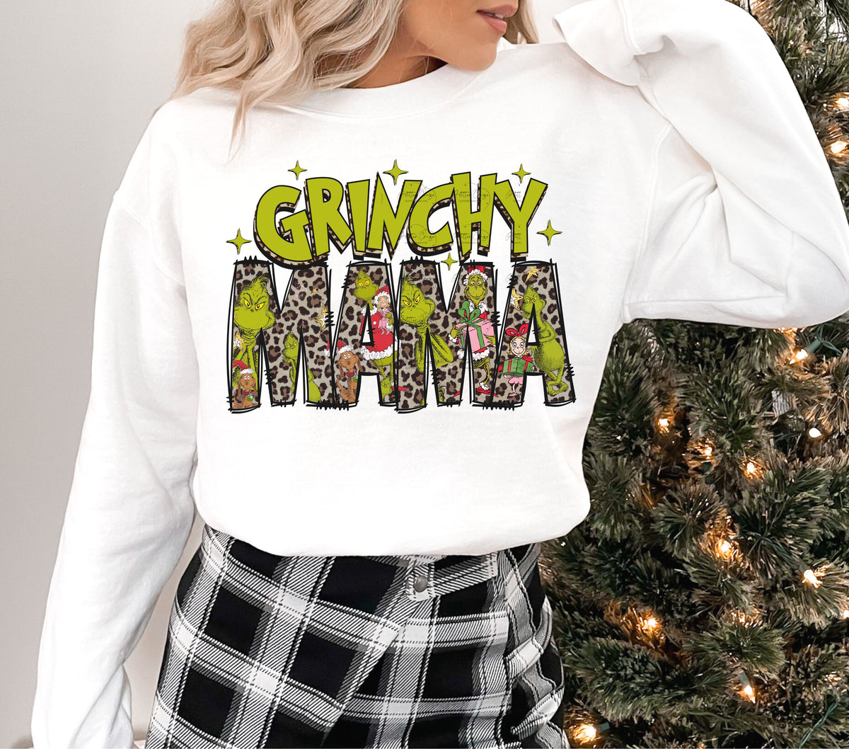 Grinchy Mama DTF Transfers