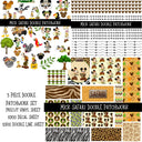 Mick Safari UV DTF Doodle Patchwork Set