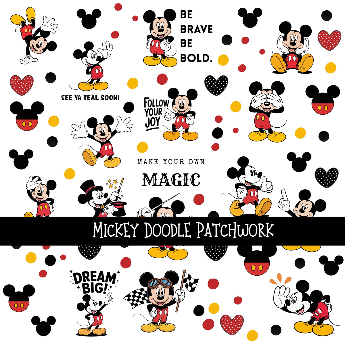 Mick Doodle Patchwork Set