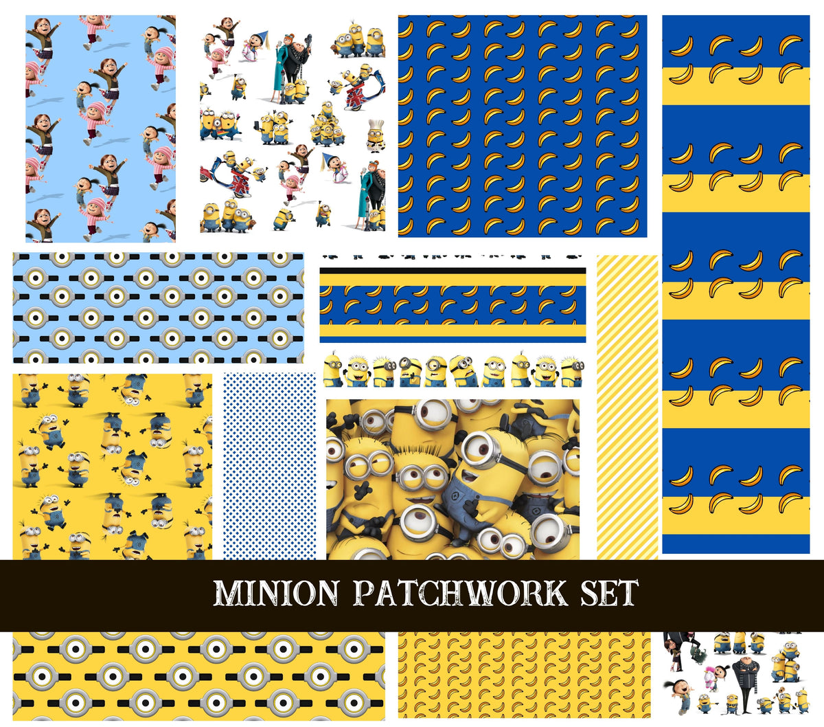 Minion Doodle Patchwork Set