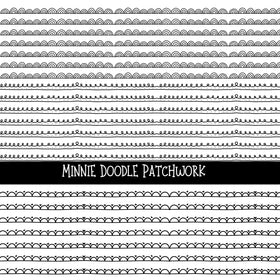 Minnie Doodle Patchwork Set