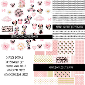 Minnie Doodle Patchwork Set