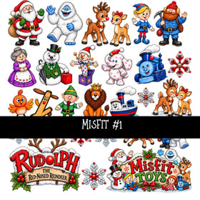Misfit UV DTF Decal sheets 3 designs available