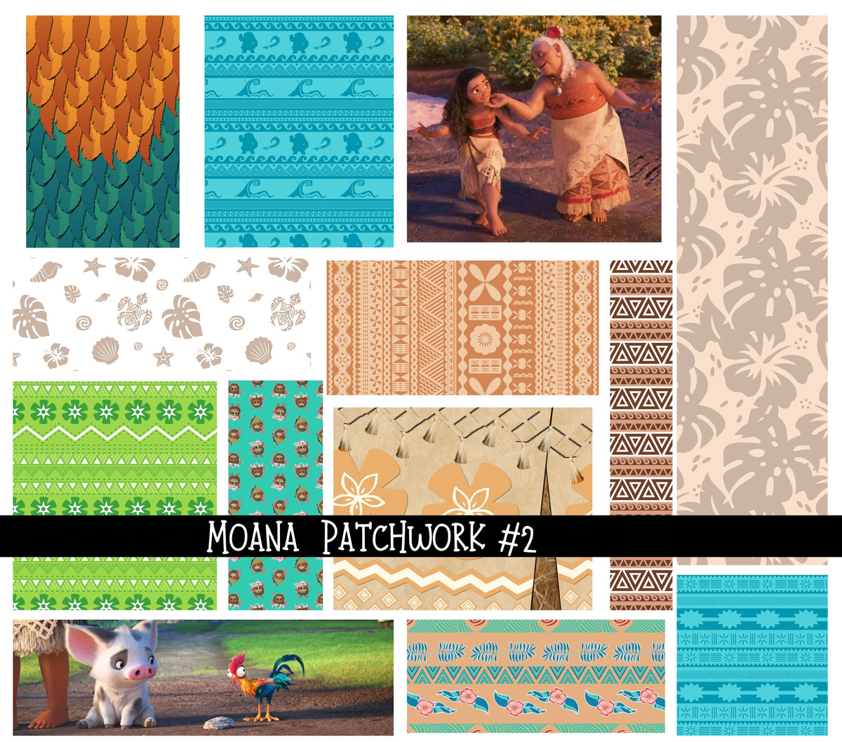 Moana Doodle Patchwork