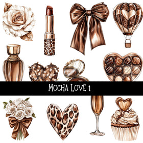 Mocha Love UV Decal sheet
