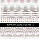 Mocha Love Doodle Patchwork Set