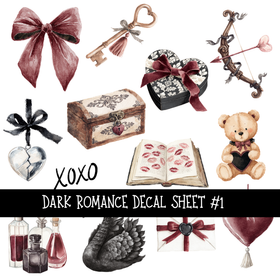 Dark Romance - UV DTF Decal sheet (2 variants)