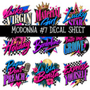 Madonna UV DTF Decal sheets 8 Designs available