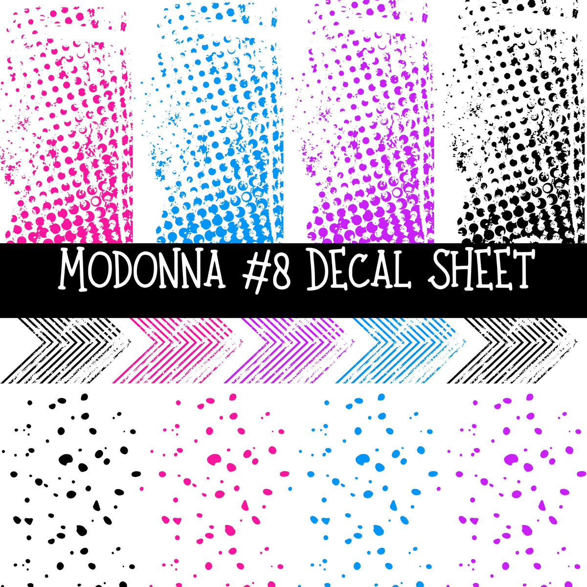 Madonna UV DTF Decal sheets 8 Designs available