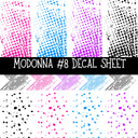 Madonna UV DTF Decal sheets 8 Designs available